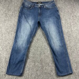 DU/ER Relaxed Taper Jeans Mens 34x32 Blue L2X Technical Denim Performance Pants